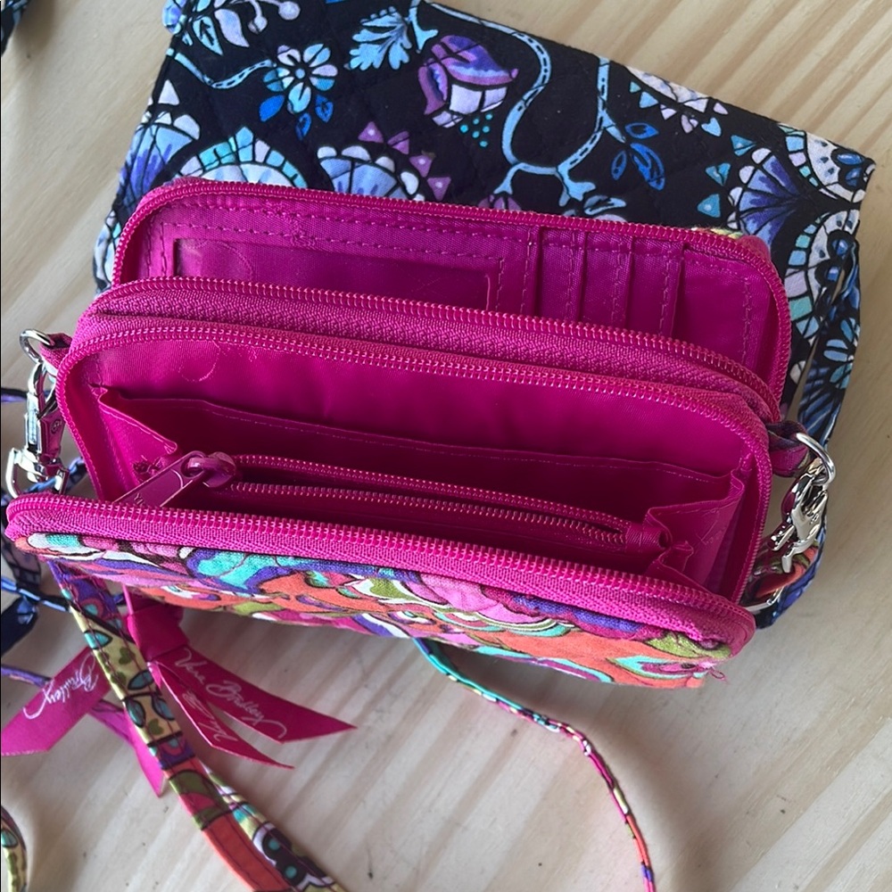 Vera Bradley Women's Floral Crossbody Bags - Pink and Black - Picture 5 of 7